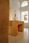 Altarraum für den Gottesdienst in der Kapelle in Heidelberg